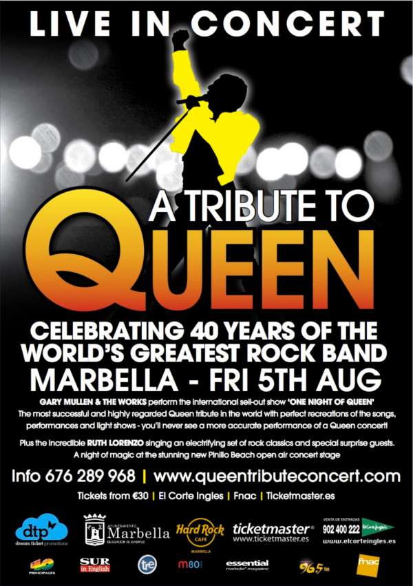 Queen tribute band Marbella concert