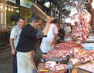 Butcher in Spain