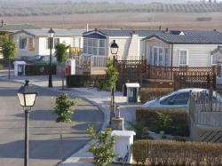 Mobile home park in Spain