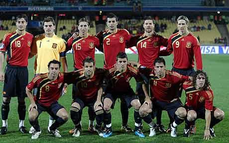 fifa world cup 2010 spain team. Spain football team