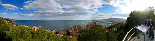 Vista de Málaga desde un mirador