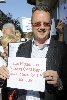 <strong>Protest outside CAM Bank - photo courtesy of La Verdad</strong> <br /><em> Finca Parcs community, taken on 21 May 2012 by Keith110</em>