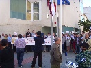 <strong>Finca Parcs Action Group protest outside the First Instance Court in Hellín</strong> <br /><em> Finca Parcs community, taken on 21 May 2012 by Keith110</em>
