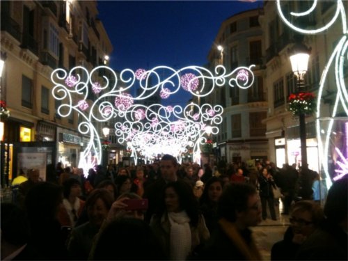 Calle Larios Christmas lights