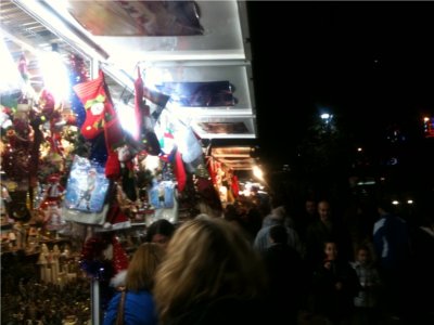 Christmas stall in Malaga