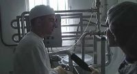 Juan in the cheese factory