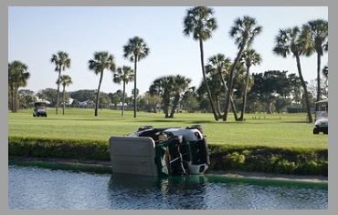 Golf buggy accident