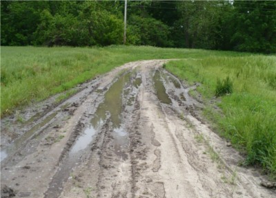 Muddy road