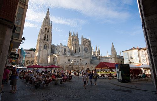 Catedral de Burgos y plaza de Santa María