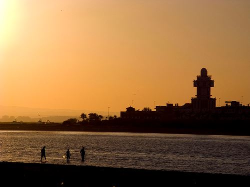 Atardecer en la playa de la Punta del Caimán (Isla Cristina)