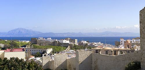 Panorámica del Estrecho desde Tarifa, Cádiz