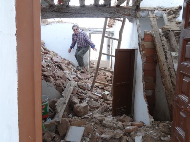 Surfing the rubble. Photo © Sheena Walker Stenico