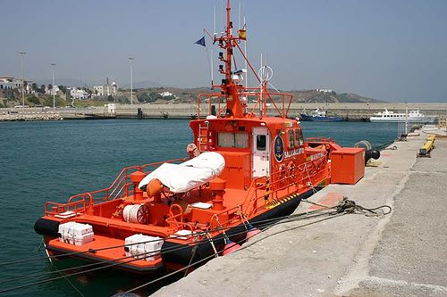 Lancha de salvamento en Tarifa