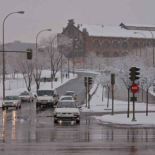 Snow in Madrid por Natalia Romay.