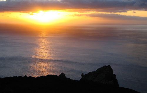 Puesta de sol en La Palma