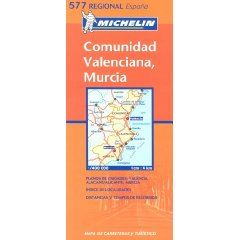 Comunidad, Valenciana, Murcia (Michelin Regional Maps)