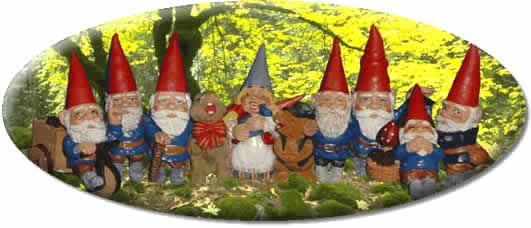 Garden gnomes from Gnome City UK