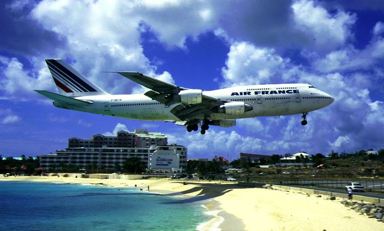 arrival at St Maartins Caribbean